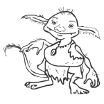Dibujo para colorear Animal Del Senor De Los Anillos Para Pintar Y Colorear