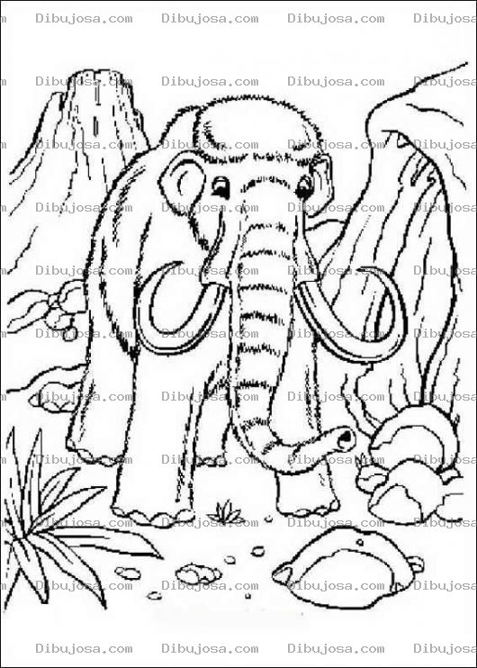 Dibujo para colorear Mamut coloring