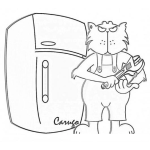 Dibujo para colorear Tecnico En Refrigeradoras Dibujo De Gato Experto En Refrigeracion Para Pintar Y Colorear