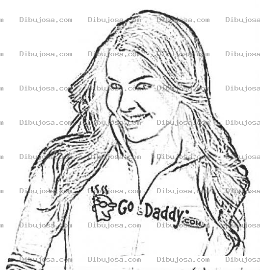 Dibujo para colorear Natalia Velez La Nueva Modelo De Godaddy Para Pintar Y Colorear A Nataliavelez Nathalia Veliz Godady Girl