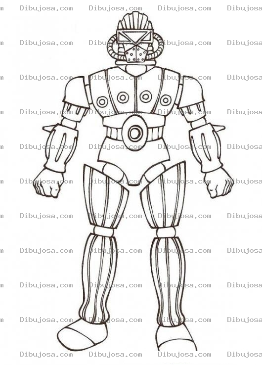 Dibujo para colorear Dibujo De Robot Piernudo Para Pintar Y Colorear