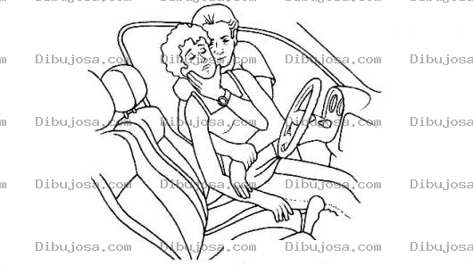 Dibujo para colorear Dibujo De Primeros Auxilios A Mujer Accidentada Para Pintar Y Colorear