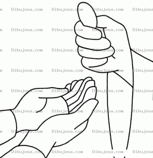 Dibujo para colorear Dibujo De Limosna Para Pintar Y Colorear