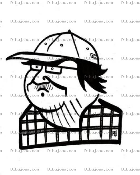 Dibujo para colorear Dibujo De Trabajador De La Construccion Para Pintar Y Colorear