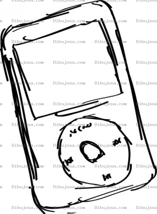 Dibujo para colorear Dibujo De Ipod Para Pintar Y Colorear