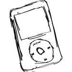 Dibujo para colorear Dibujo De Ipod Para Pintar Y Colorear