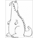 Dibujo para colorear Dinosaurio Infantil
