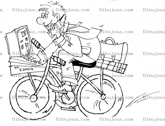 Dibujo para colorear La Bicicleta Del Futuro Para Pintar Y Colorear Bicicleta De Un Programador Informatico