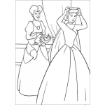 Dibujo para colorear Dibujo De Cenicienta Y Su Malvada Madrastra Para Pintar Y Colorear
