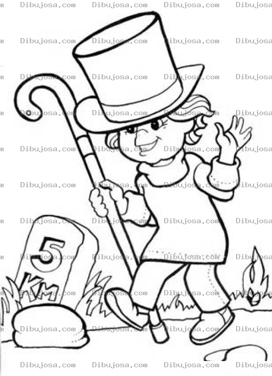 Dibujo para colorear Kilometro5 Dibujo Del Kilometro Cinco Para Pintar Y Colorear