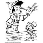 Dibujo para colorear Dibujo De Pinocho Mintiendo Para Pintar Y Colorear