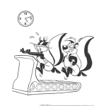 Dibujo para colorear Dibujo De Zorrillo Pepe Lepu De Mon Amur Monamu Para Pintar Y Colorear