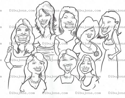 Dibujo para colorear Dibujo De Mujeres Desesperadas Para Pintar Y Colorear A 8 Esposas