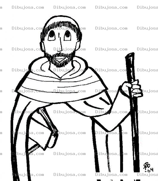 Dibujo para colorear Dibjo Del Hermano Pedro Para Pintar Y Colorear A San Pedro