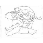Dibujo para colorear Dibujo De Fresita Rosita Con Lentes Para Pintar Y Colorear