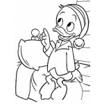 Dibujo para colorear El Hijo Del Pato Donald Para Pintar Y Colorear