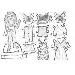 Dibujo para colorear Muneca+con+ropa+recortable+para+pintar+y+colorear+chica+con+ropa+para+recortar