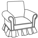 Dibujo para colorear Dibujo De Sillon De Sofa Para Pintar Y Colorear