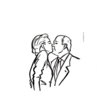Dibujo para colorear Dibujo De Mama Besando A Papa Para Pintar Y Colorear