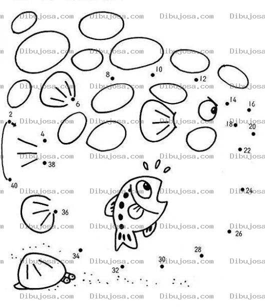 Dibujo para colorear Conecta los puntos para completar este dibujo