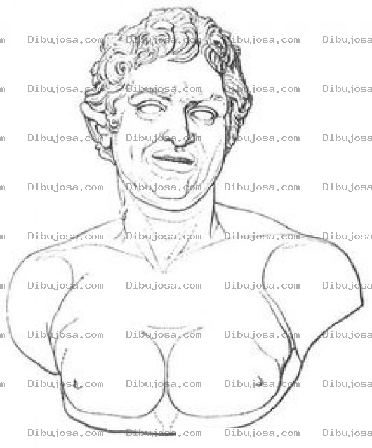 Dibujo para colorear Busto De Hombre Para Pintar Y Colorear