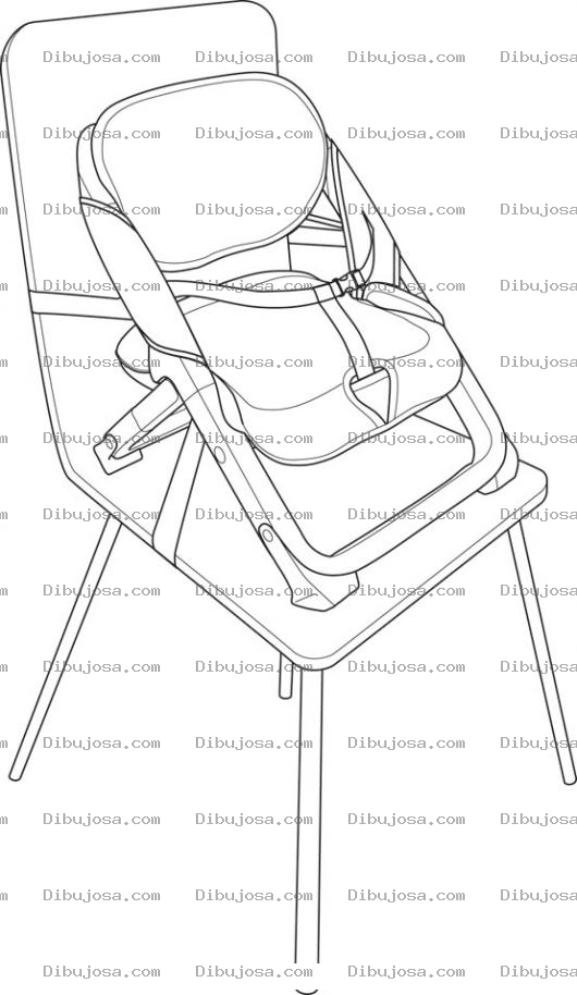 Dibujo para colorear Dibujo De Silla De Bebes Para Pintar Y Colorear