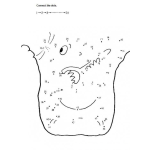 Dibujo para colorear Conecta los 50 puntos y termina el dibujo