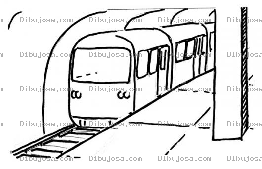 Dibujo para colorear Dibujo Del Metro De Santiago Para Pintar Y Colorear