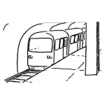 Dibujo para colorear Dibujo Del Metro De Santiago Para Pintar Y Colorear