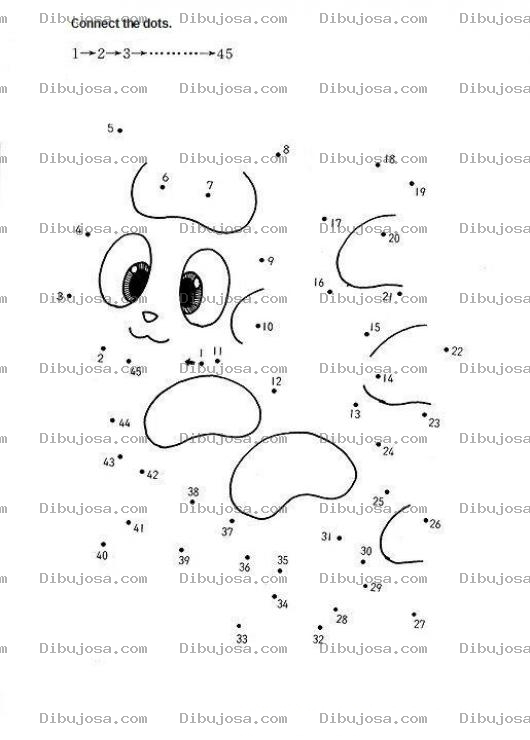 Dibujo para colorear Conecta los cuatenicinco puntos