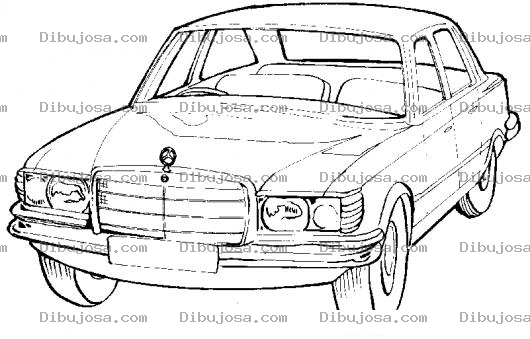 Dibujo para colorear Dibujo De Mercedes Benz Viejo Para Pintar Y Colorear