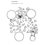 Dibujo para colorear Conecta los puntitos para completar la figurita