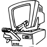 Dibujo para colorear Apuntes De Computadora Para Pintar Y Colorear
