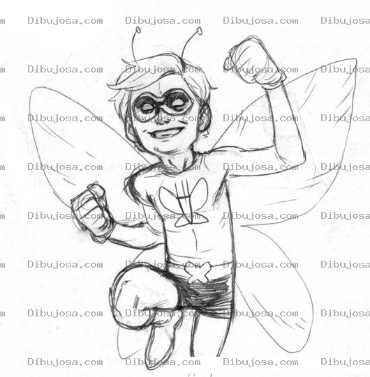 Dibujo para colorear Mariposon Dibujo De Chico Mariposa Para Pintar Y Colorear