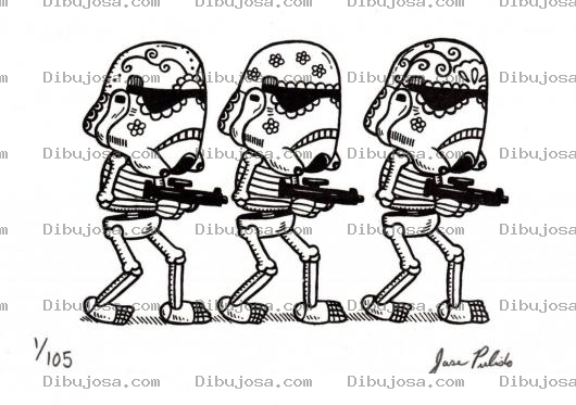Dibujo para colorear Soldados De La Guerra De Las Galaxias Para Pintar Y Colorear