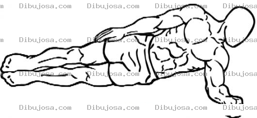 Dibujo para colorear Dibujo De Hombre Fuerte Haciendo Ejercicios De Pilates Para Pintar Y Colorear