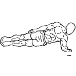 Dibujo para colorear Dibujo De Hombre Fuerte Haciendo Ejercicios De Pilates Para Pintar Y Colorear