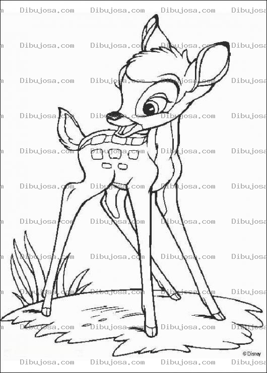 Dibujo para colorear Bambi para colorear