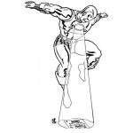 Dibujo para colorear Dibujo De Ironman Leyendo Una Revista De Las Aventuras De Archi Para Pintar Y Colorear