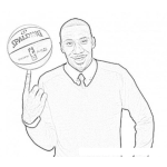 Dibujo para colorear Stoudemire.com Coloring Page Dibujo De Amare Stoudemire Jugador De Basketball De La Nba Para Pintar Y Colorear A Amar Estodemir