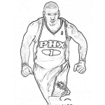 Dibujo para colorear Amarestoudemire Coloring Page Dibujo De Amare Stoudermire Para Pintar Y Colorear A Stoudemirestoudemire Jugador De La Nba