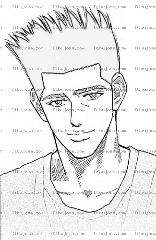 Dibujo para colorear Dibujo De Chico Con Pelo Parado Para Pintar Y Colorear