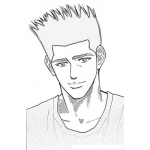 Dibujo para colorear Dibujo De Chico Con Pelo Parado Para Pintar Y Colorear