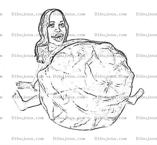 Dibujo para colorear Octomom.com Dibujo De Mama Embarazada De 8 Bebes Para Pintar Y Colorear Embarazo De Ocho Hijos