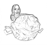 Dibujo para colorear Octomom.com Dibujo De Mama Embarazada De 8 Bebes Para Pintar Y Colorear Embarazo De Ocho Hijos