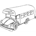 Dibujo para colorear Transportes Melva Jutiapa Dibujo De Transportes Melva De Guatemala Para Pintar Y Colorear