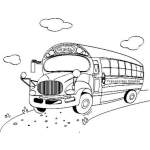 Dibujo para colorear Transportes Giralda Guatemala Jutiapa Dibujo De Bus De Tranpsortesgiralda Para Pintar Y Colorear