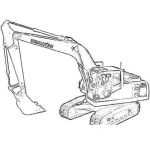 Dibujo para colorear Dibujo De Tractor Komatsu Para Pintar Y Colorear Komatsu Mano De Mica