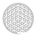 Dibujo para colorear Mandalas Para Colorear Pie De Queso