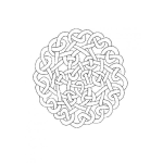 Dibujo para colorear Mandalas Para Colorear Espageti